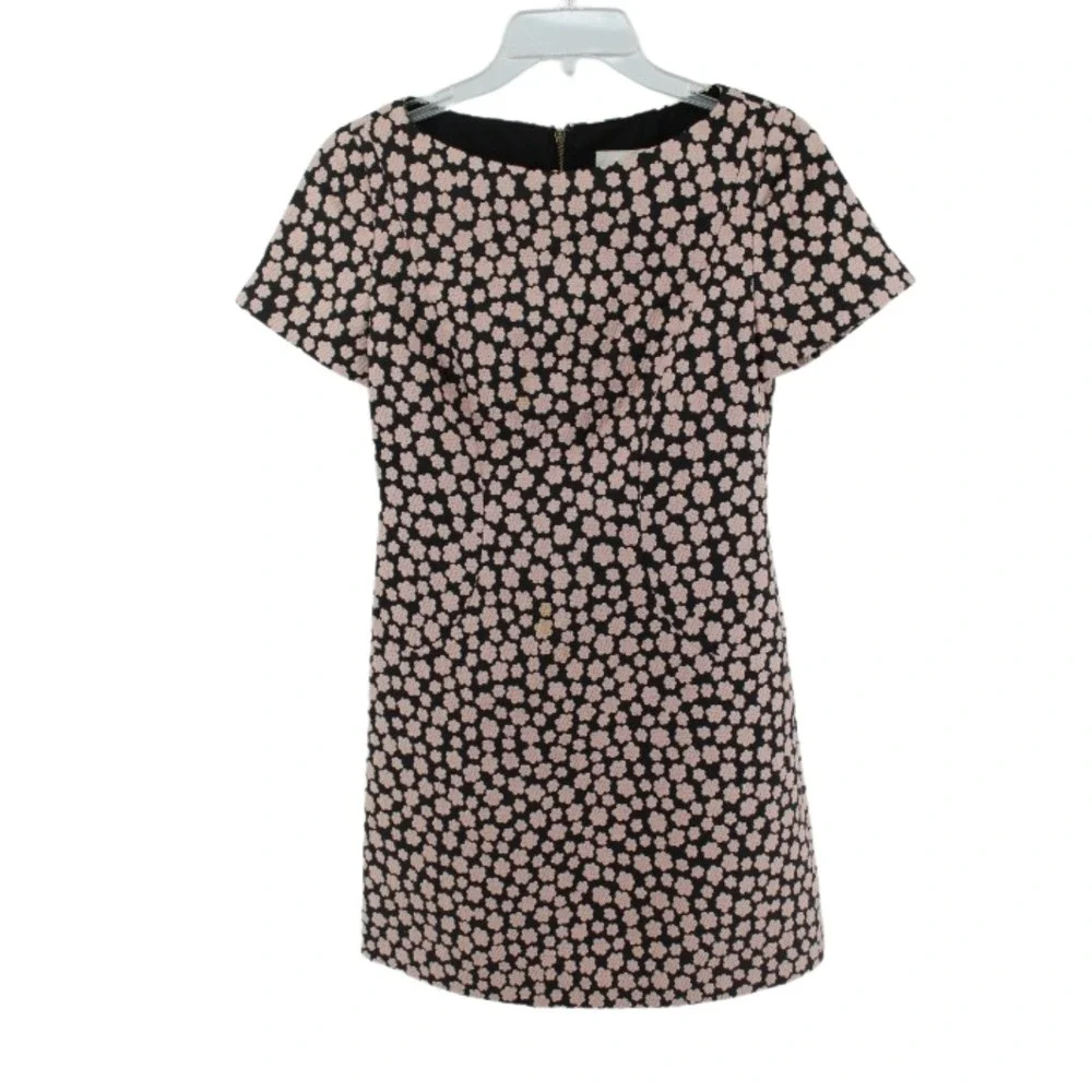 kate spade New York‎ Jacquard Petal Print Mini Dress Pink Black Size 2 (Flaw)